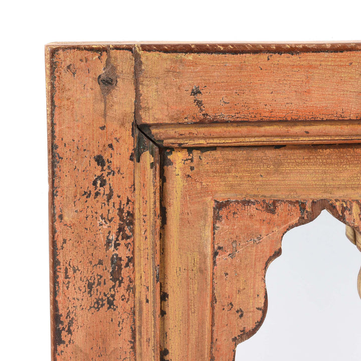 Detail From  Mihrab Mirror Frame Made From An Old Teak Panel | Indigo Antiques