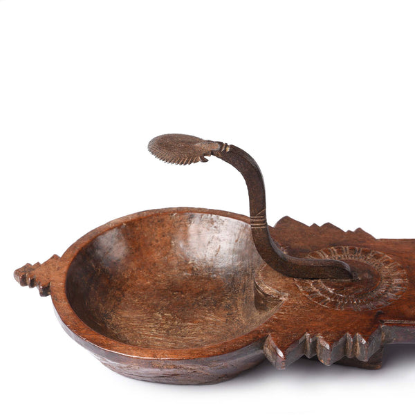 Jackfruit Wood Coconut Grater From Kerala - 19thC