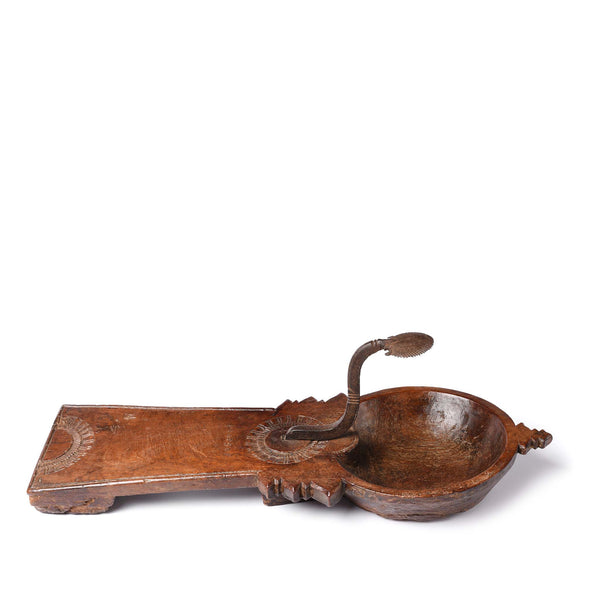 Jackfruit Wood Coconut Grater From Kerala - 19thC