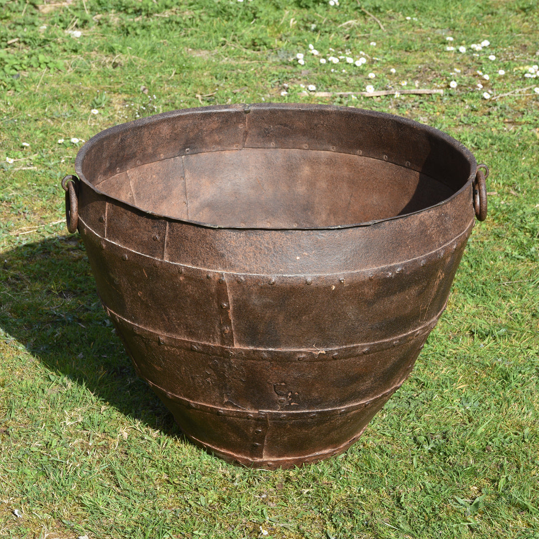 Iron Indian Planter From Rajasthan - 19thC | Indigo Antiques