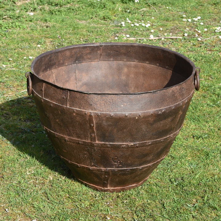 Iron Indian Planter From Rajasthan - 19thC | Indigo Antiques