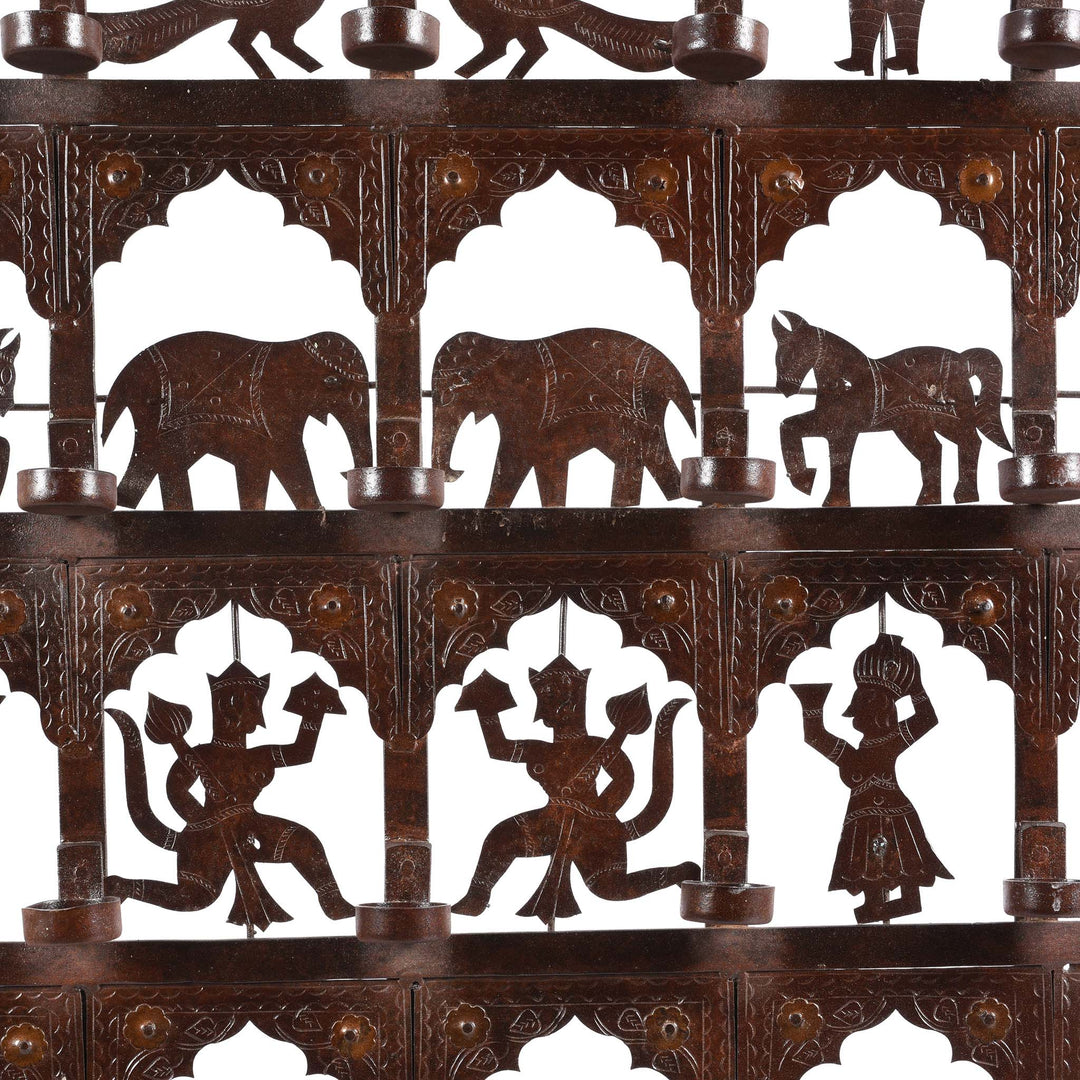 Detail From Indian Tribal "Toran" Diwali Lamp | Indigo Antiques