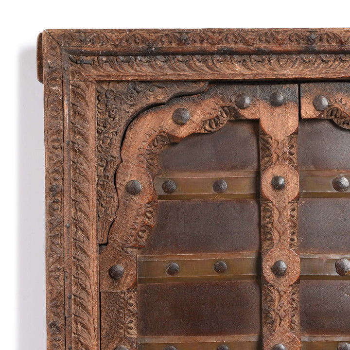 Corner Detail From Old Indian Window Shutter From Shekhawati - 19thC | Indigo Antiques