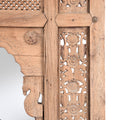 Carved Indian Mirror Made From 19thC Window From Hyderabad - 19thC