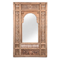 Carved Indian Mirror Made From 19thC Window From Hyderabad - 19thC