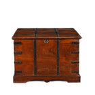 Iron Bound Teak Chest From Gujarat - 19Thc
