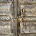 Painted Indian Door From Gujarat - 19thC