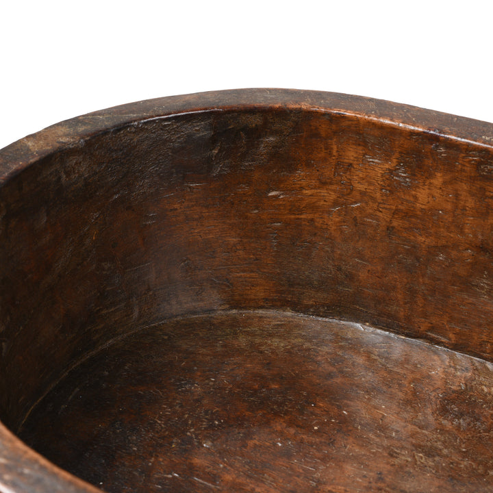 Detail From Carved Indian Parath Bowl From Kerala - Ca 1920 | Indigo Antiques