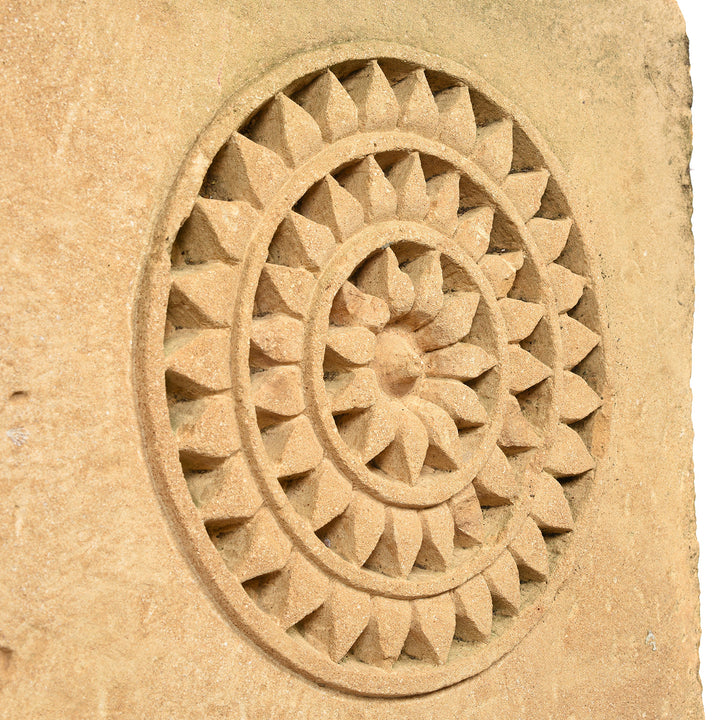 Angled Detail From Carved Mughal Style Stone Panel From Jaisalmer - 19thC | Indigo Antiques