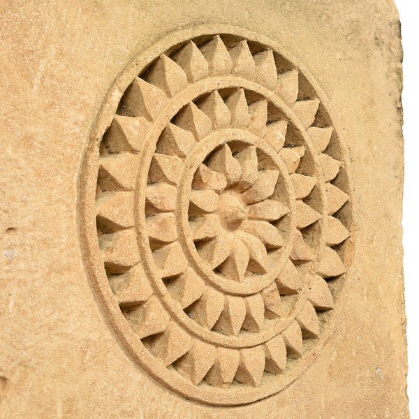 Carved Mughal Stone Panel From Jaisalmer - 19thC