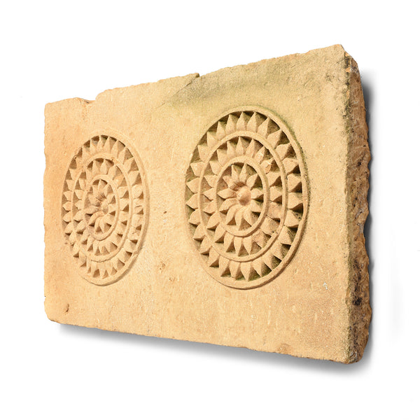 Carved Mughal Stone Panel From Jaisalmer - 19thC