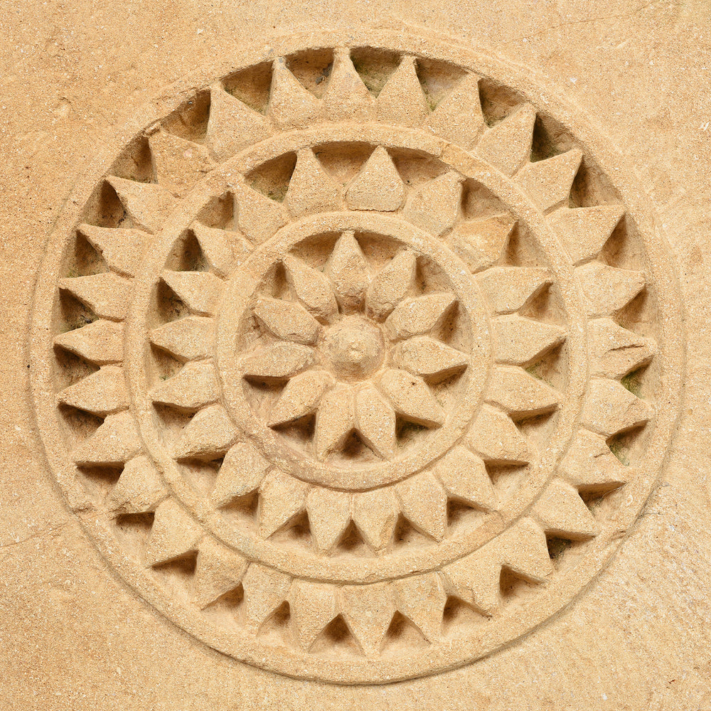 Detail From Carved Mughal Style Stone Panel From Jaisalmer - 19thC | Indigo Antiques