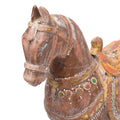 Painted Wooden Horse Figurine From Rajasthan