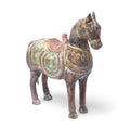 Painted Wooden Horse Figurine From Rajasthan