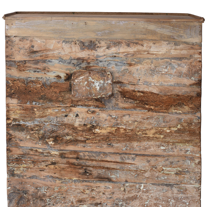 Reverse Of Teak Medicine Cabinet From Kerala - 19thC | Indigo Antiques