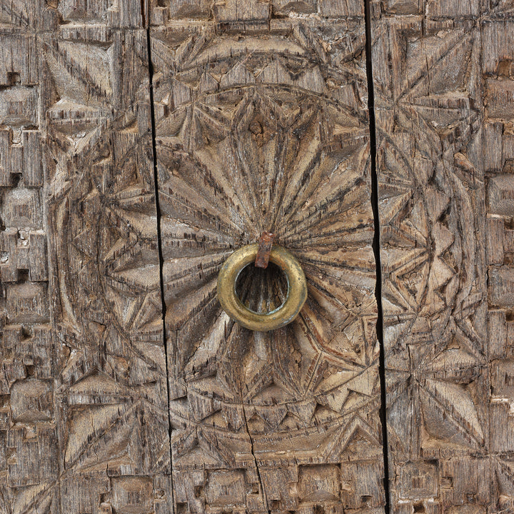 Detail Of Indian Carved Panel From Kutch - 19thC | Indigo Antiques