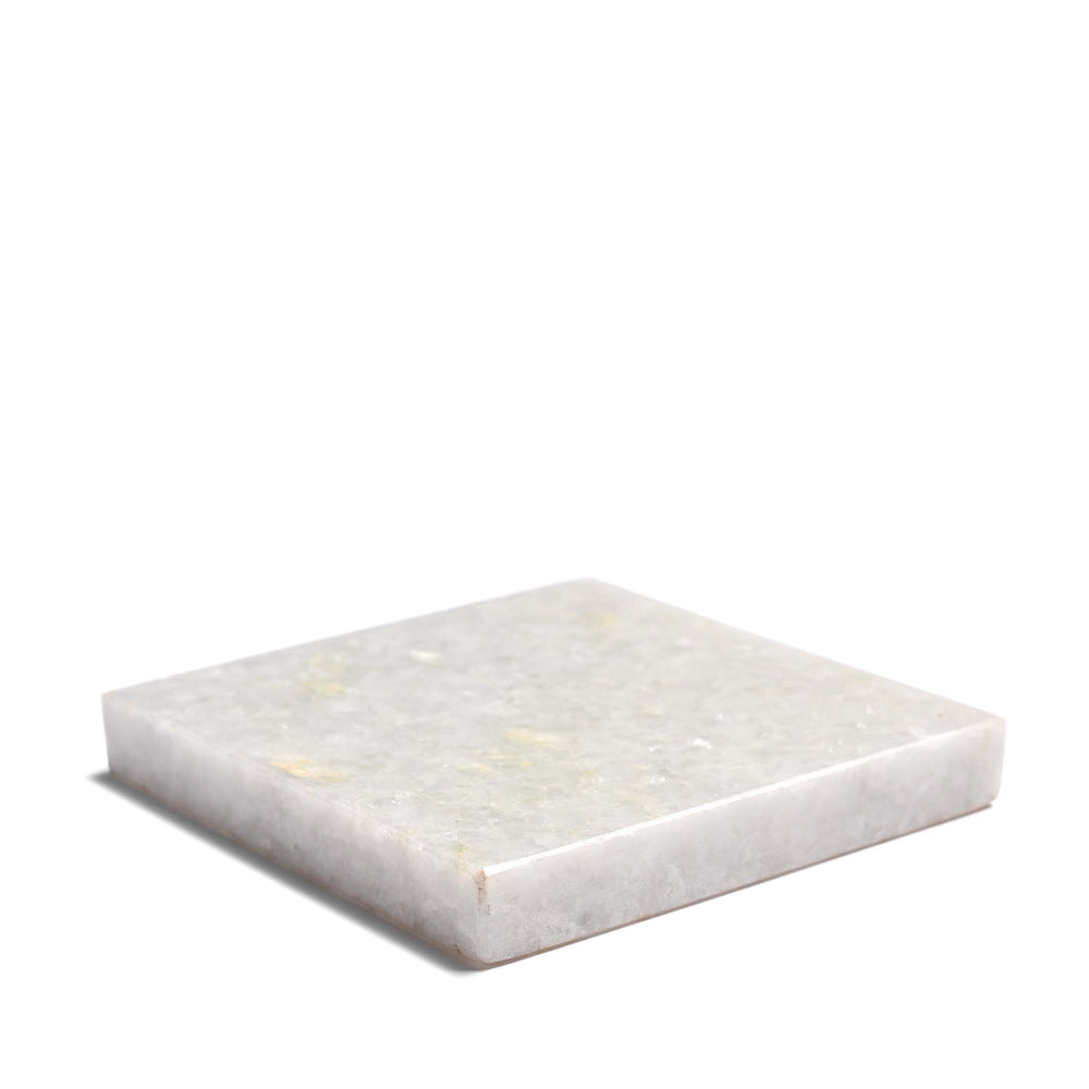 Depth View From Set Of 4 Polished Marble Coasters - From Rajasthan | Indigo Antiques