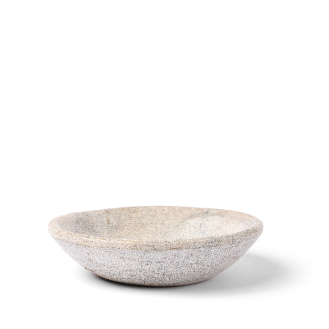 Hand Carved Marble Bowl  - From Rajasthan | Indigo Antiques