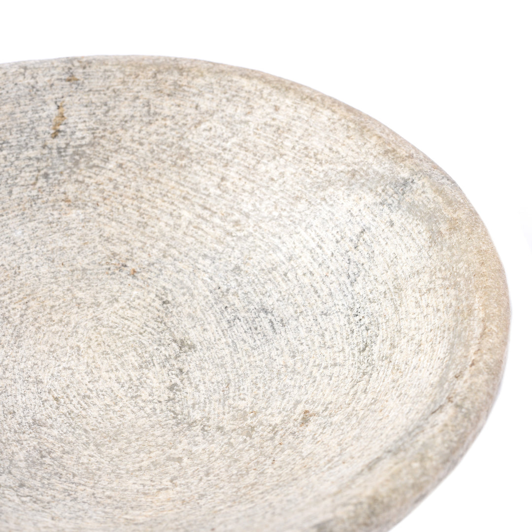 Detail From Hand Carved Marble Bowl  - From Rajasthan | Indigo Antiques