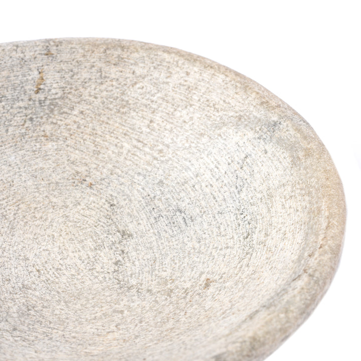 Detail From Hand Carved Marble Bowl  - From Rajasthan | Indigo Antiques