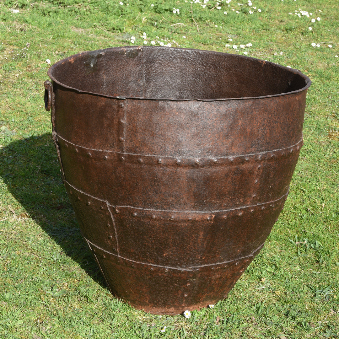 Iron Indian Planter From Rajasthan - 19thC | Indigo Antiques