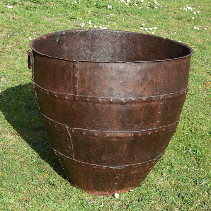 Iron Indian Planter From Rajasthan - 19thC | Indigo Antiques