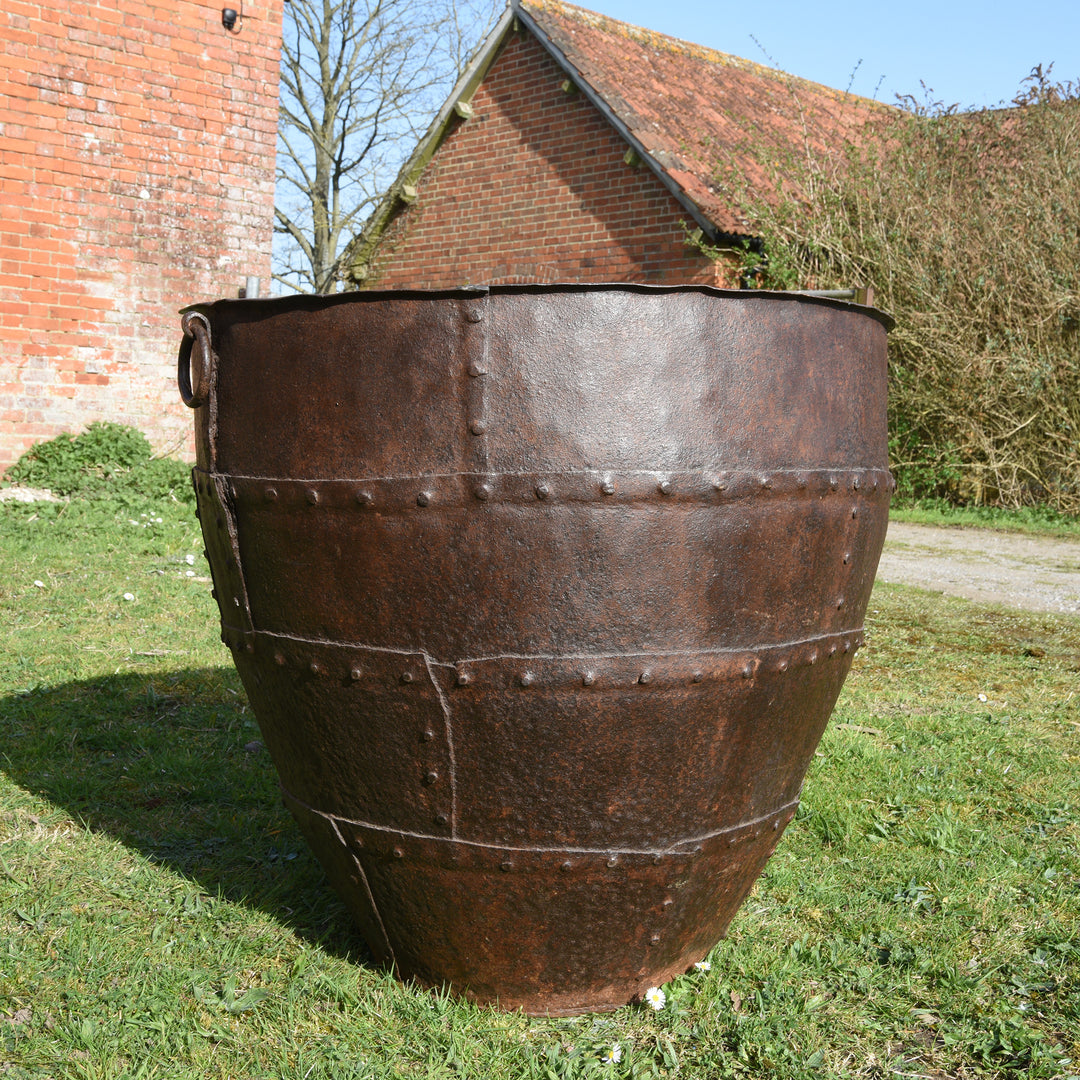 Iron Indian Planter From Rajasthan - 19thC | Indigo Antiques