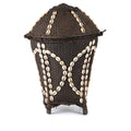 Cowrie Decorated Tribal Basket From Nagaland - Ca 1930