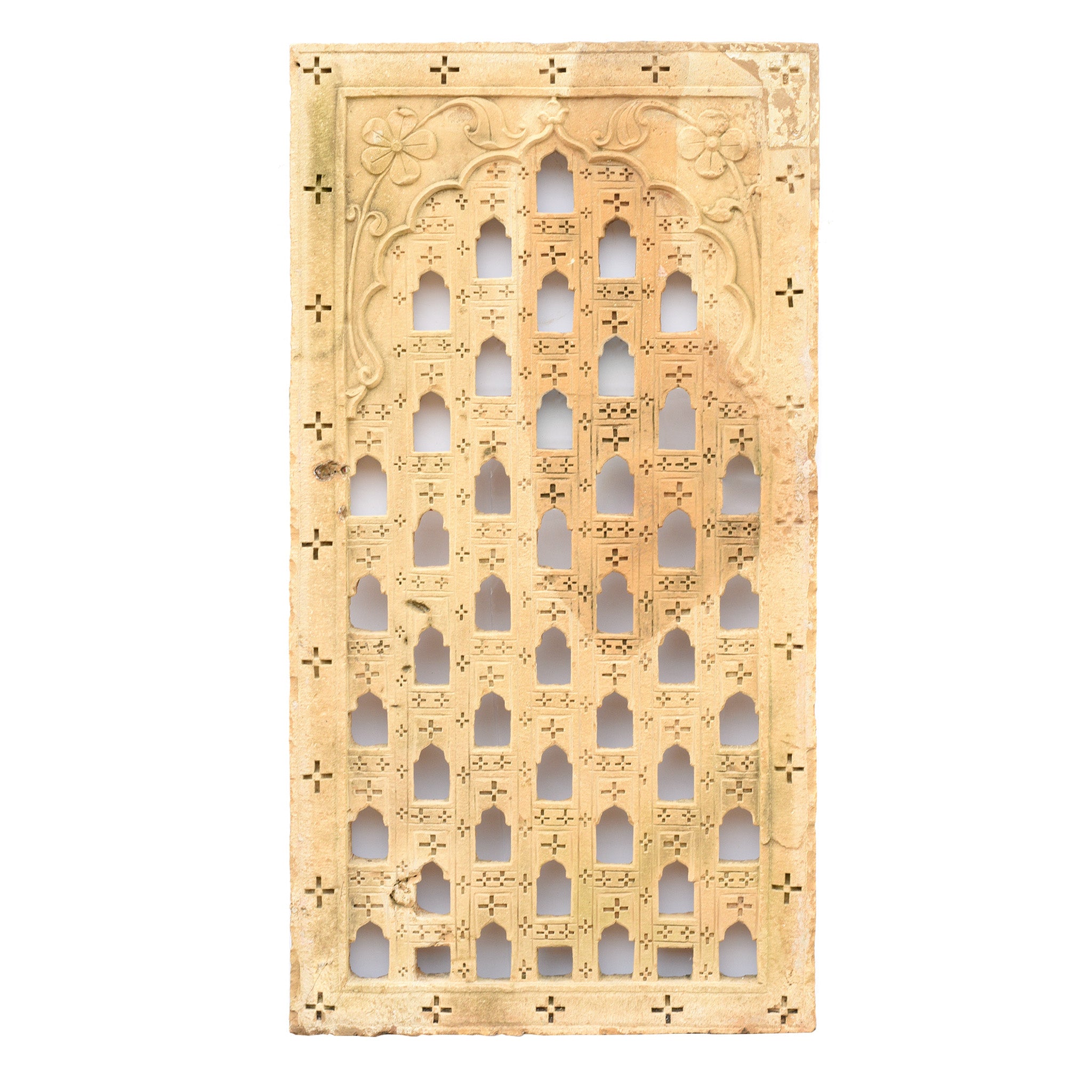 Old 43 Way Stone Lamp Niche From Jaisalmer- 19thC | Indigo Antiques