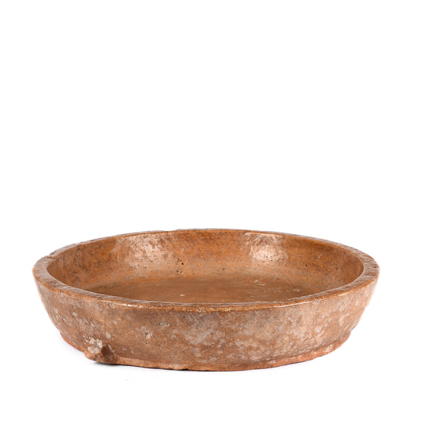 Carved Stone Bowl From Jaisalmer - 19thC