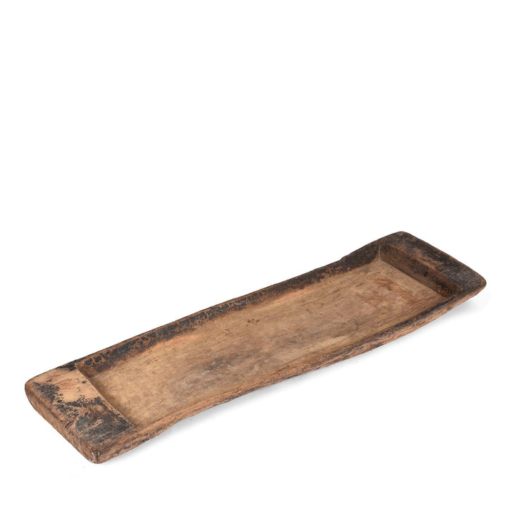 Old Carved Acacia Wood Tray From Rajasthan - 19thC | Indigo Antiques