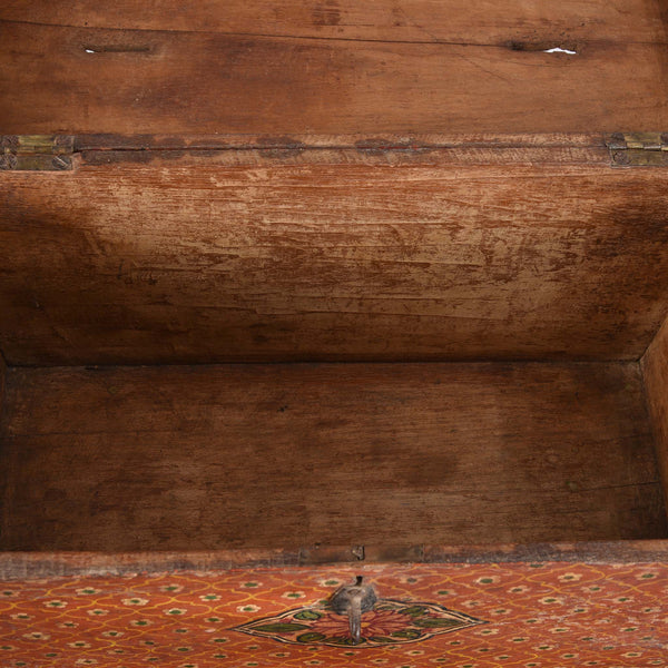 Painted Jain Book Box From Gujarat - 19thC