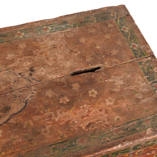 Painted Jain Book Box From Gujarat - 19thC