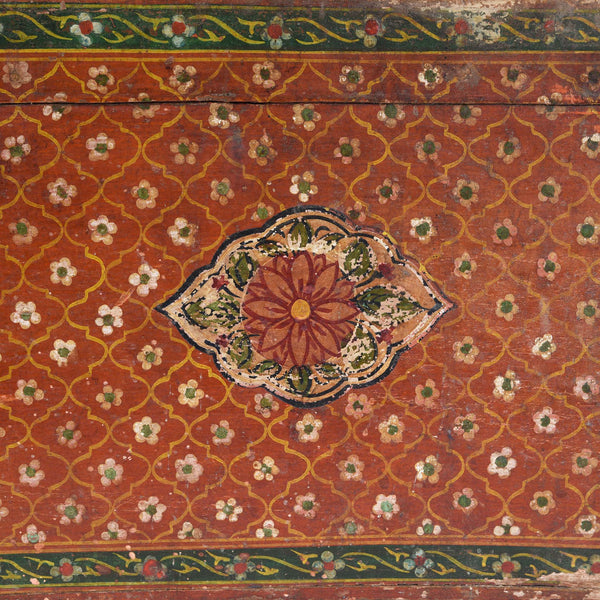 Painted Jain Book Box From Gujarat - 19thC