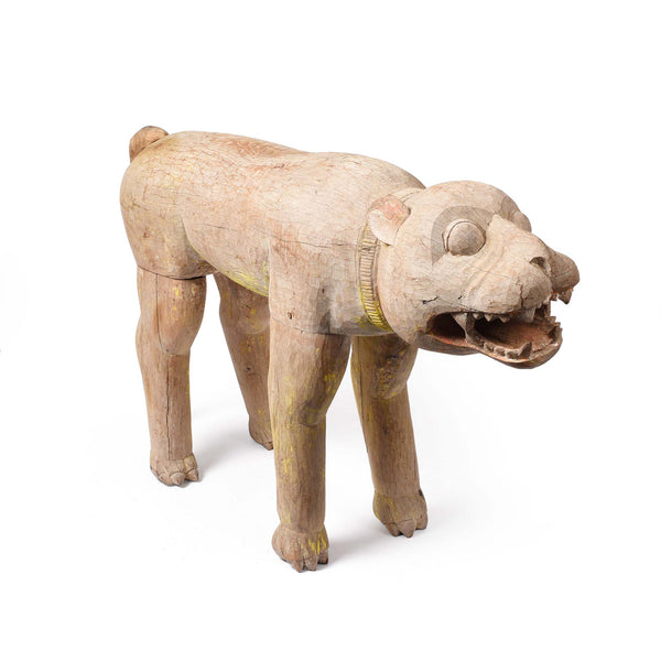 Wooden Bhuta Tribal Tiger Statue From  - Ca 1920