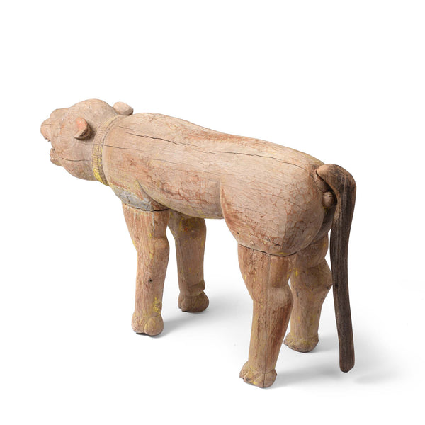 Wooden Bhuta Tribal Tiger Statue From  - Ca 1920