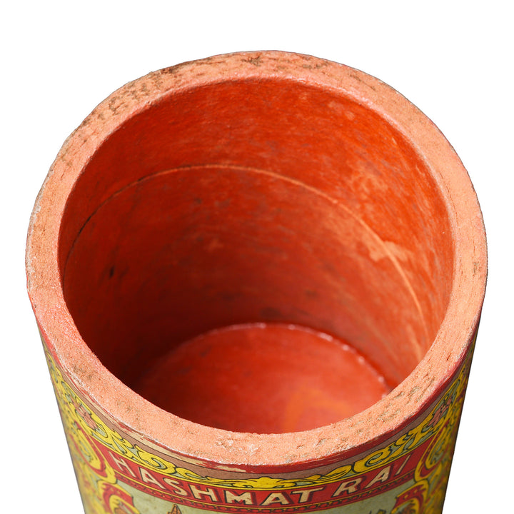 Vintage Pencil Pot / Indian Confectionery Box