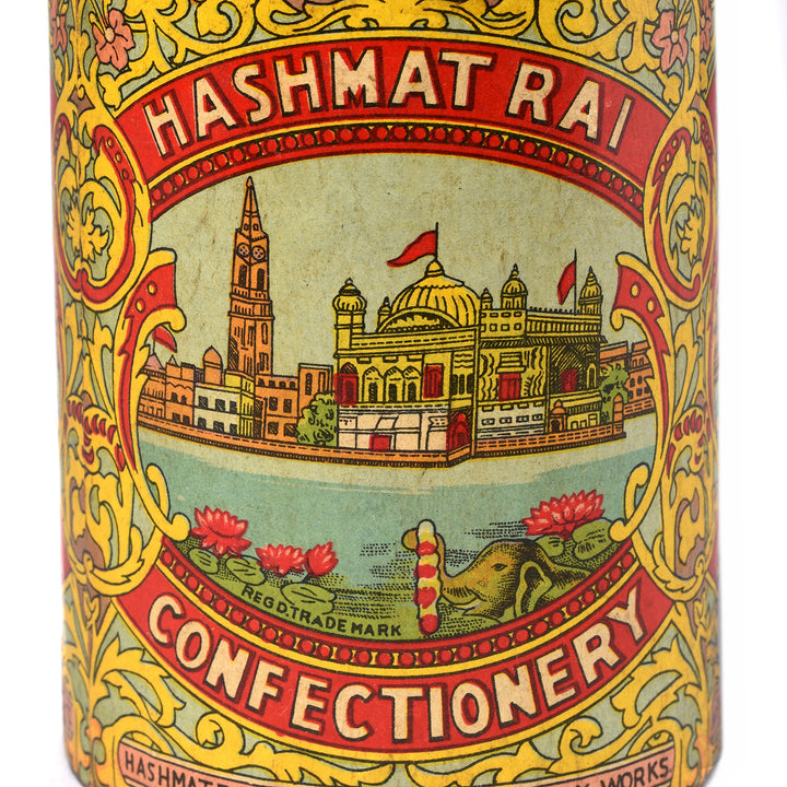 Vintage Pencil Pot / Indian Confectionery Box