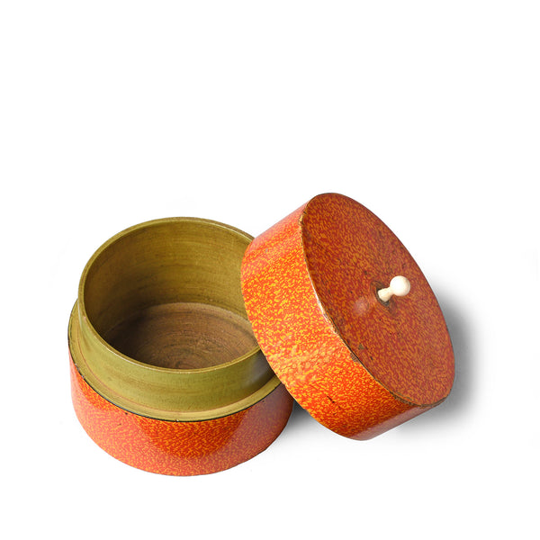 Lacquer Pot From Rajasthan - 19th Century
