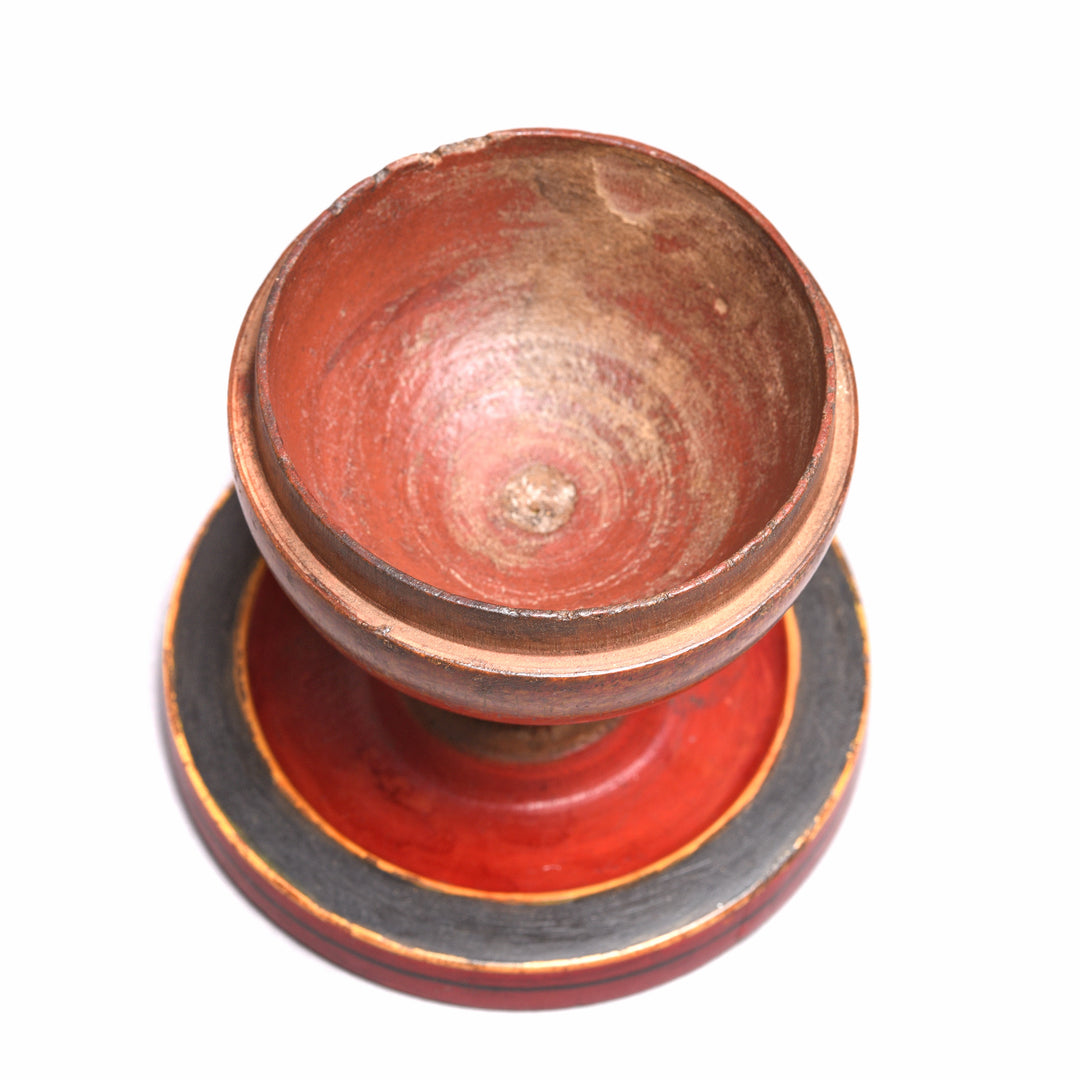 Lacquer Pot From Rajasthan - 19thC | Indigo Antiques