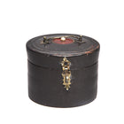 Regency Style Black Lacquer Pot From Rajasthan - 19th Century