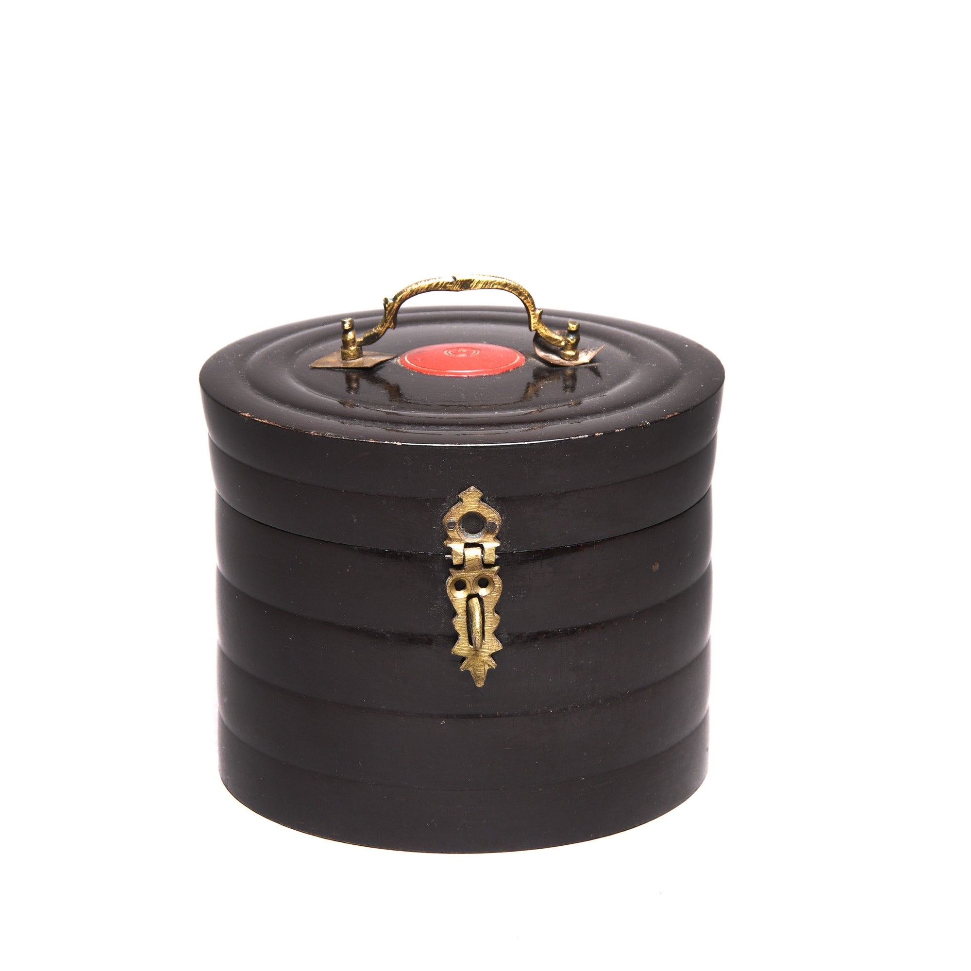 Black Lacquer Pot From Rajasthan - 19thC | Indigo Antiques