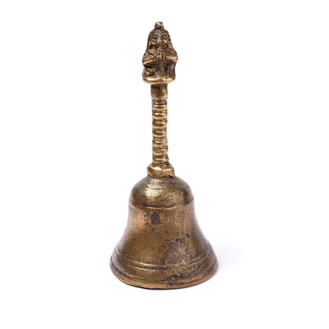 Old Brass Puja Bell from Delhi - Early 20thC | Indigo Antiques