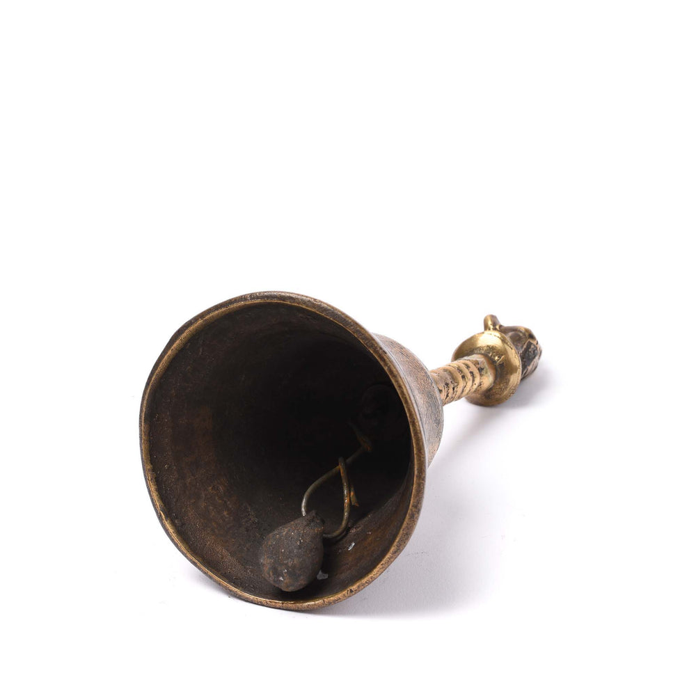 Interior Of Old Brass Puja Bell from Delhi - Early 20thC | Indigo Antiques