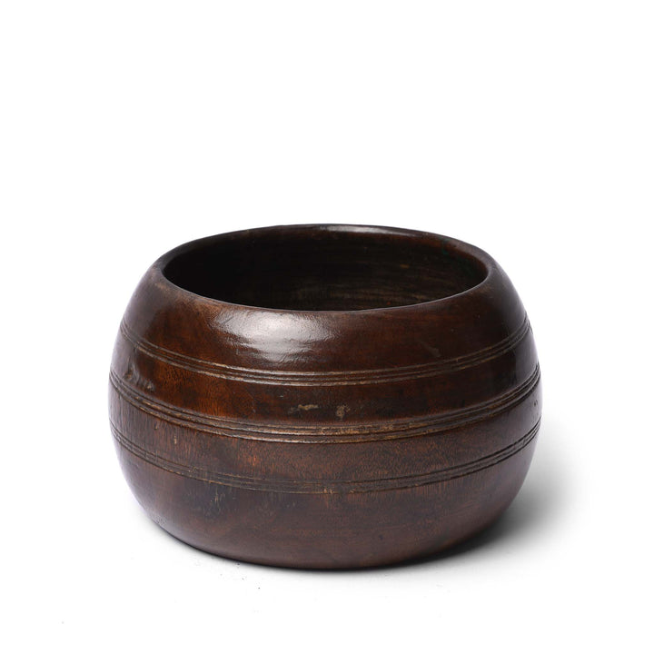 Reverse Of Old Jackfruit Rice Measure From Kerala - Ca 1920's | Indigo Antiques