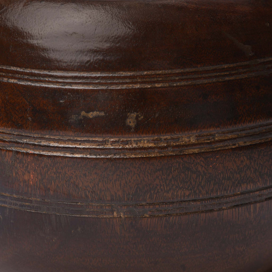 Detail From Old Jackfruit Rice Measure From Kerala - Ca 1920's | Indigo Antiques