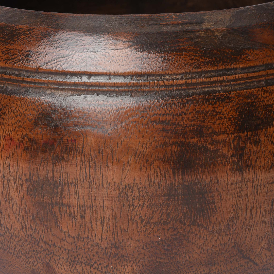 Detail From Old Jackfruit Rice Measure From Kerala - Ca 1920's | Indigo Antiques