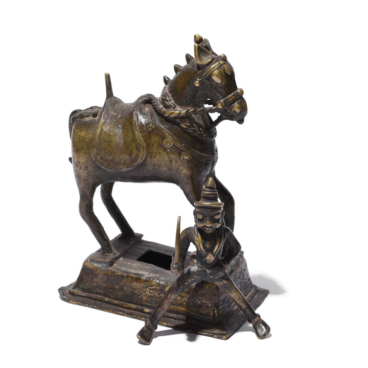 Dismounted Rider Detail From Bronze Horse And Kahndoba From The Deccan - Early 19Thc | Indigo Antiques
