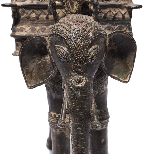 Bastar Danteshwari on an Elephant From Chhattisgarh - 19thC
