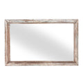 White Painted Indian Mirror (117 x 71cm)